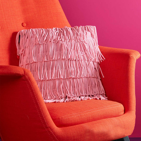 NNEDSZ Bedding House Flapper Pink Filled Square Cushion