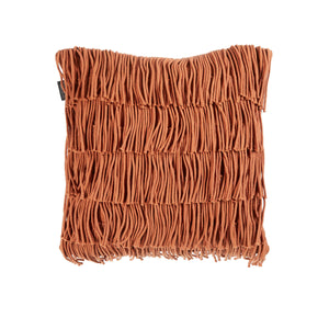 NNEDSZ Bedding House Flapper Applique Filled Square Cushion - Terra