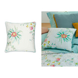 NNEDSZ Studio Fleur Grandeur White Quilted Square Cushion