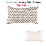 NNEDSZ Accessorize Norah Grey Rectangular Filled Cushion 30cm x 50cm