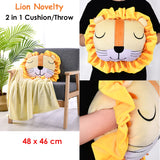 NNEDSZ Lion Novelty Cushion/Throw