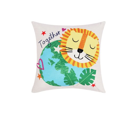 NNEDSZ Our Planet Filled Square Cushion