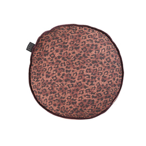 NNEDSZ Bedding House Pardus Luxury Cotton Round Filled Cushion - Red