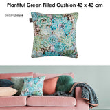 NNEDSZ Bedding House Plantiful Green Filled Square Cushion
