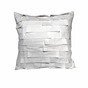 NNEDSZ Accessorize Pleats White 45x45 cm Square Filled Cushion