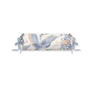 NNEDSZ Studio Royal Birds Blue Neckroll Cushion