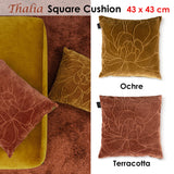 NNEDSZ Bedding House Thalia Terracotta Filled Square Cushion