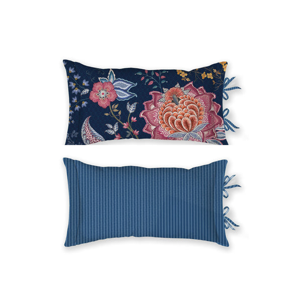 NNEDSZ Studio Tree of Life Dark Blue Oblong Cushion
