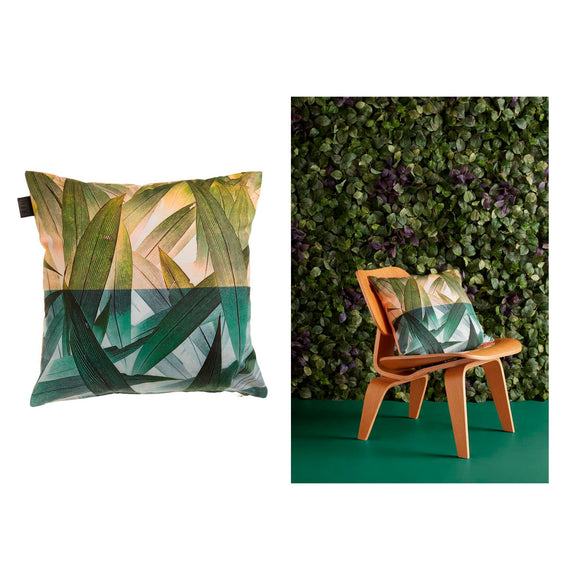 NNEDSZ Bedding House Tropical Flora Green Quality Design Filled Polyester Cotton Cushion 45 x 45 cm