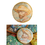 NNEDSZ Bedding House Van Gogh Self Portrait Round Cushion