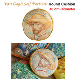NNEDSZ Bedding House Van Gogh Self Portrait Round Cushion