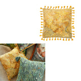 NNEDSZ Bedding House Van Gogh Wheatfield Yellow Filled Square Cushion