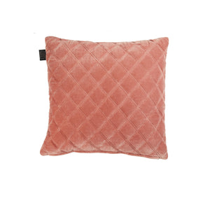 NNEDSZ Bedding House Vercors Luxury Cotton Velvet Filled Square Cushion - Pink