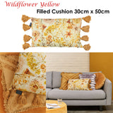NNEDSZ Bedding House Wildflower Yellow Filled Oblong Cushion