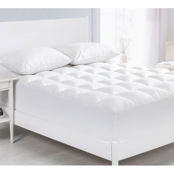 NNEDSZ Cloudland 1000GSM Memory Resistant Microball Fill Mattress Topper Super King
