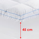 NNEDSZ Cloudland 750GSM Memory Resistant Microball Fill Mattress Topper King Single