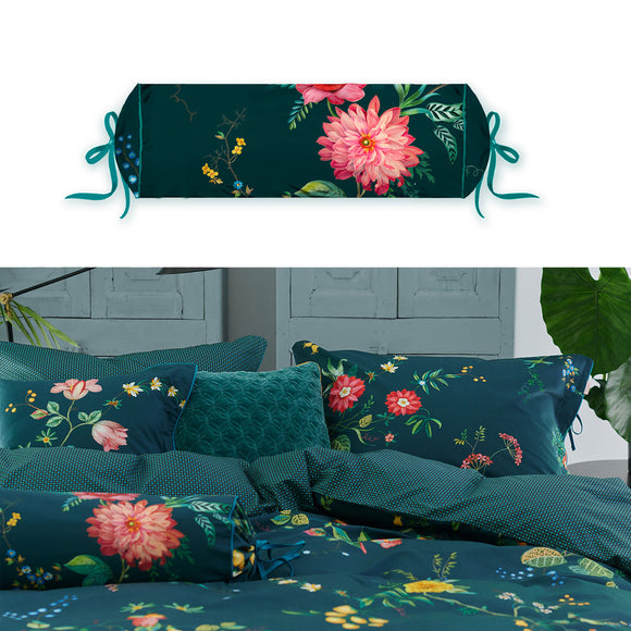 NNEDSZ Studio Fleur Grandeur Dark Blue Neck Roll Cushion