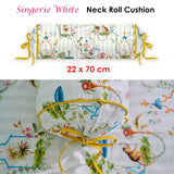 NNEDSZ Studio Singerie White Neck Roll Cushion