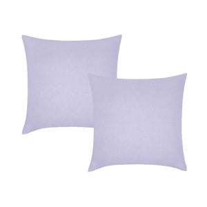NNEDSZ Vintage Design Homewares Pair of Lilac French Linen European Pillowcases 65 x 65cm