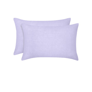 NNEDSZ Vintage Design Homewares Pair of Lilac French Linen Standard Pillowcases 48 x 73cm