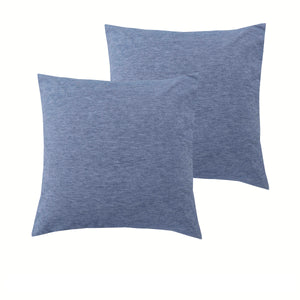 NNEDSZ Accessorize Pair of Stonewashed Linen Cotton European Pillowcases