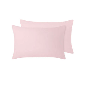 NNEDSZ Vintage Design Homewares 100% Linen Pair of Standard Pillowcases Blush 48 x 73 cm