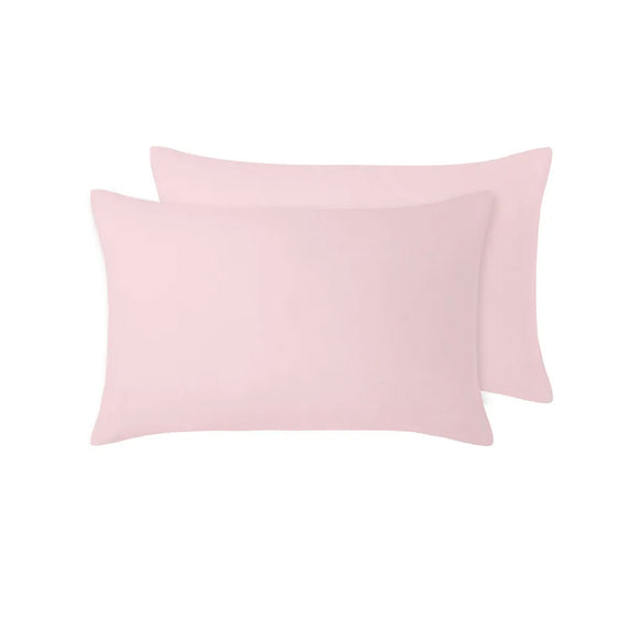 NNEDSZ Vintage Design Homewares 100% Linen Pair of Standard Pillowcases Blush 48 x 73 cm