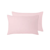 NNEDSZ Vintage Design Homewares 100% Linen Pair of Standard Pillowcases Blush 48 x 73 cm