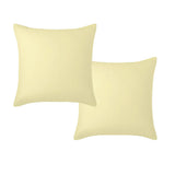NNEDSZ Vintage Design Homewares 100% Linen Pair of European Pillowcases Butter 65 x 65 cm