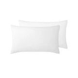 NNEDSZ Vintage Design Homewares 100% Linen Pair of Standard Pillowcases White 48 x 73 cm