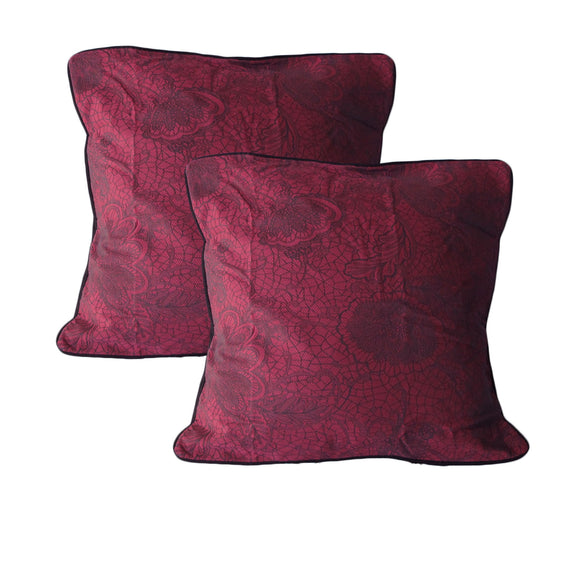 NNEDSZ Accessorize Pair of Trudie Lace European Pillowcases Pink