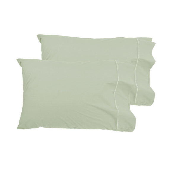 NNEDSZ Grand Aterlier Pair of Queen Sized Pillowcases - Fennel