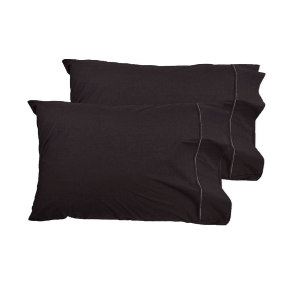 NNEDSZ Grand Aterlier Pair of Queen Sized Pillowcases - Walnut