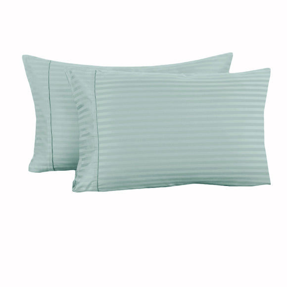 NNEDSZ Accessorize 325TC Pair of Cuffed Standard Pillowcases Blue