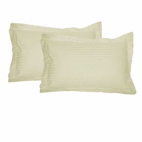 NNEDSZ Accessorize 325TC Pair of Tailored Standard Pillowcases Ecru