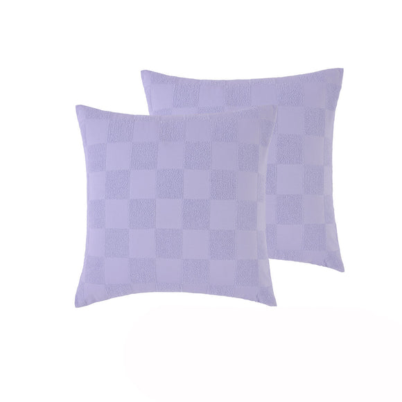 NNEDSZ Accessorize Pair of Tipo Lilac European Pillowcases 65 x 65cm