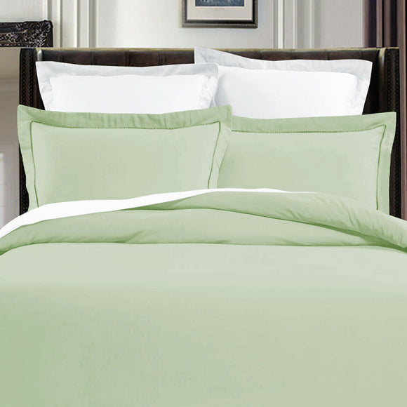 NNEDSZ Grand Aterlier Pima Cotton Fennel Quilt Cover Set King