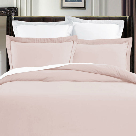 NNEDSZ Grand Aterlier Pima Cotton Rose Dust Quilt Cover Set King