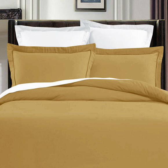 NNEDSZ Grand Aterlier Pima Cotton Royal Gold Quilt Cover Set King