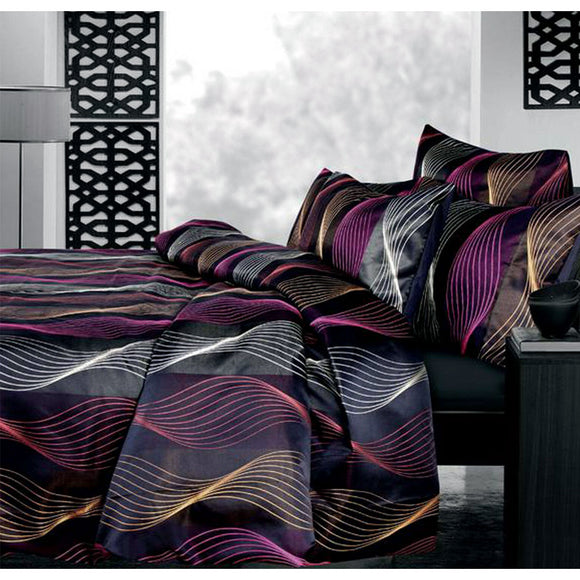 NNEDSZ Accessorize Airwave Multi Jacquard Quilt Cover Set Single