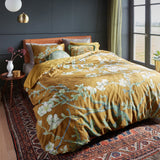 NNEDSZ Bedding House Blossoming Ochre Cotton Sateen Quilt Cover Set King