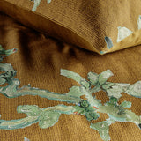 NNEDSZ Bedding House Blossoming Ochre Cotton Sateen Quilt Cover Set King