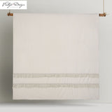 NNEDSZ Vintage Design Homewares Boho Cream Cotton Tassel Quilt Cover Set Queen