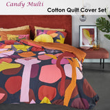 NNEDSZ Bedding House Candy Multi Cotton Sateen Quilt Cover Set King
