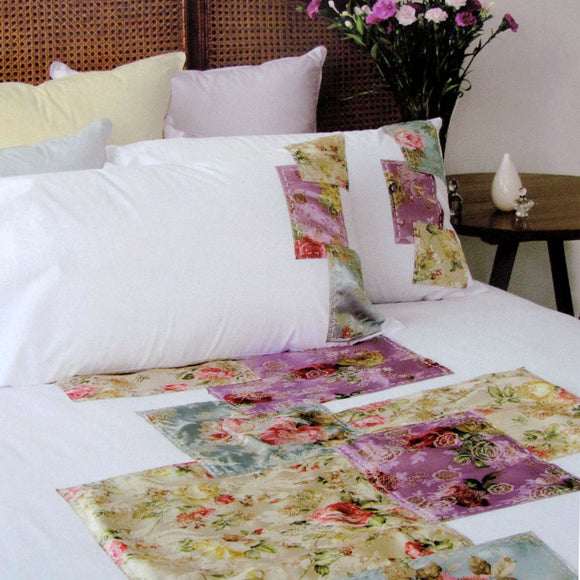 NNEDSZ Accessorize Country Rose White Quilt Cover Set Single