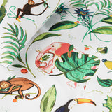 NNEDSZ Bedding House Crazy Jungle Multi Cotton Quilt Cover Set Single