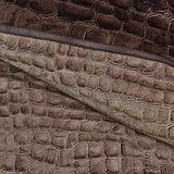 NNEDSZ Riviera Maison Croco Brown Cotton Quilt Cover Set King