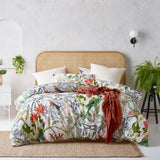 NNEDSZ Accessorize Currumbin Linen Cotton Printed Quilt Cover Set King