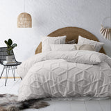 NNEDSZ Vintage Design Homewares Dreamweaver White Cotton Quilt Cover Set Single