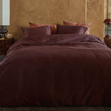 NNEDSZ VTWonen Earth Dark Red Quilt Cover Set King